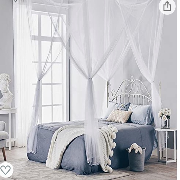 Other - 👑 2/$40 👑 Bed Canopy, Mosquito Bed Net, Princess/Goddess Bed Netting Decor